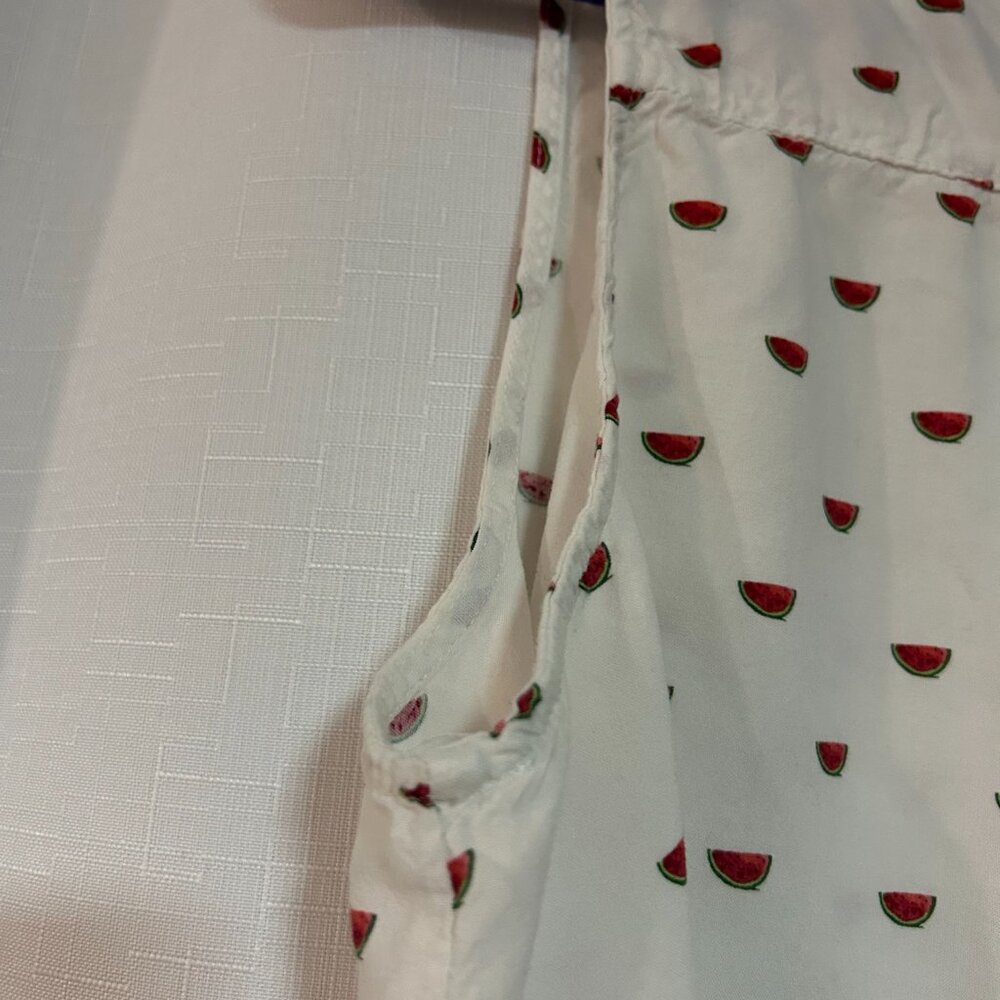 Just living watermelon tank top womens button up Sz XL fun flowy summer playful - Picture 9 of 9